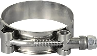 (UT-162) Ultra T-Bolt Clamp by Apache – 1.62 inches - 1.87 inches, Stainless Steel, Silver, Model 43082000