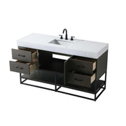 Caroline Bathroom Vanity Mocha Brown by Lighting Design – Wood, Mocha Brown