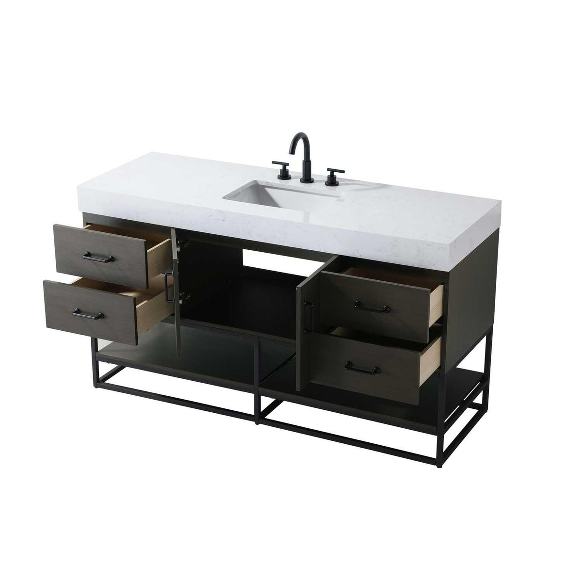 Caroline Bathroom Vanity Mocha Brown by Lighting Design – Wood, Mocha Brown
