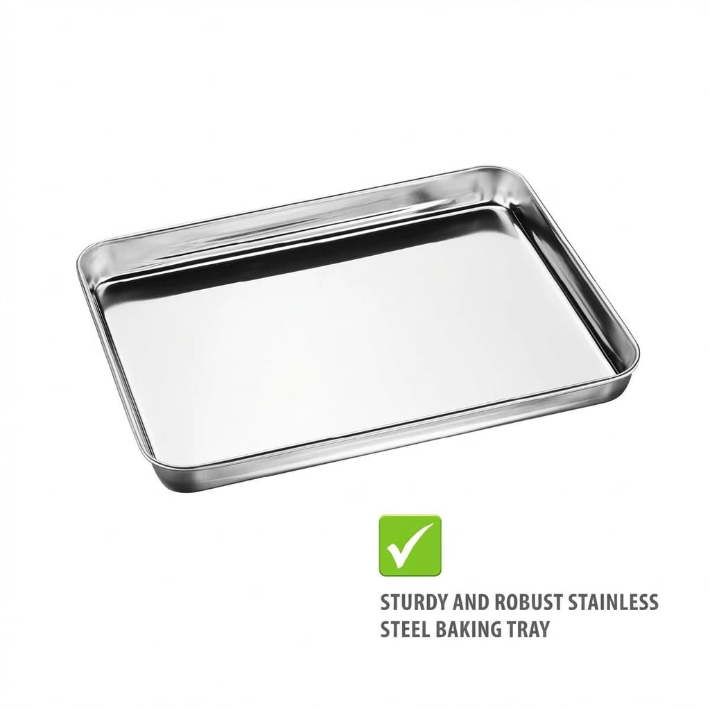VARIADO Baking Tray 31.5 cm with Stainless Steel Cooling Rack | Baking by GEFU – Model 14765