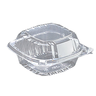 Pactiv YCI820500000 PE 5 in. Hinged Container44; Clear - Pack of 375