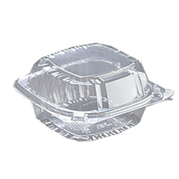 Pactiv YCI820500000 PE 5 in. Hinged Container44; Clear - Pack of 375