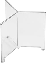 Cal-Mil 576 Classic 3-Wing Tabletop Cardholder, 4" Length x 4" Width x 6" Height, Clear (Pack of 24)