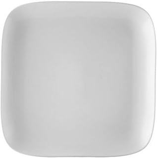 CAC China OXF-C8 Oxford Porcelain Coupe Square Plate (Box of 24), 8-1/2" x 8-1/2" x 1", New Bone White