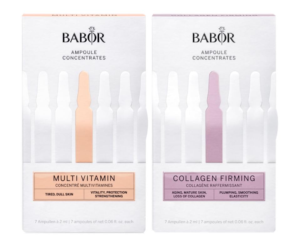 Multi-Vitamin & Collagen Firming Ampoule Serum Concentrate Bundle by BABOR – Commercial Grade