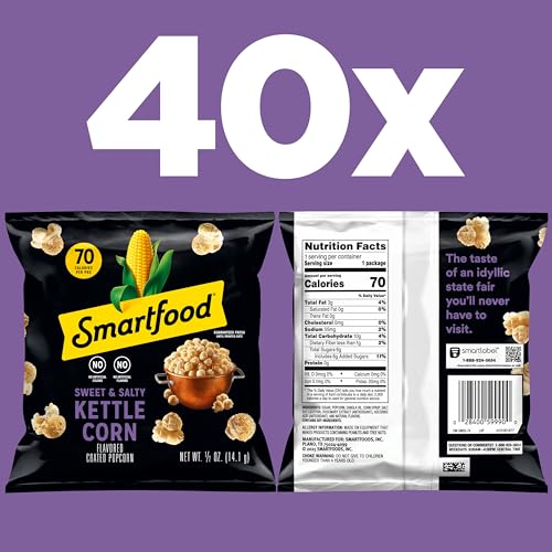 Smartfood Kettle-Corn / 0.5 Ounce (Pack of 40) / Smartfood Popped
