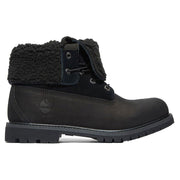 Women's Authentic Mid Warm Lined Waterproof Boot by Timberland – 6.5, Leather, Black