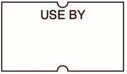 Productive Labels White 1-Line Dating and Coding Gun Labels 1-Line Black Imprinted Use by, 24 Sleeves