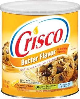 Crisco Butter Flavor All-Vegetable Shortening, 48 Ounce
