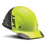 DAX Fifty 50 Carbon Fiber Cap Style Hardhat ANSI Compliant 6 Point by LIFT Safety – Medium, Carbon Fiber, Yellow Black, Model HDC50C-19HC