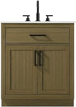 Alden 30" Single Bathroom Vanity in Chestnut Brown