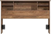 Starlight Canyon Home Wood-Finish Headboard with Open Shelves, Farmhouse Bookcase Headboard Queen Size Full Size Bed Only, Sindoori Mango