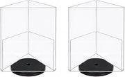 Azar Displays 193732-BLK-2PK- 8.5" x 11" Three-Sided Revolving Sign and Menu Holder, Black - 2 Pack
