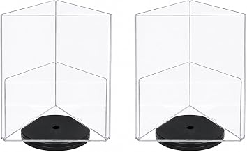 Azar Displays 193732-BLK-2PK- 8.5" x 11" Three-Sided Revolving Sign and Menu Holder, Black - 2 Pack