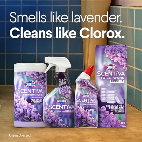 Clorox Lavender and Jasmine / 10 Count (Pack of 6) / light blue Toilet Cleaners