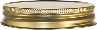 Libbey 70813 Lid/Gold Metal Lid "Drinking Jars", Diameter 7.5 cm, Set of 72
