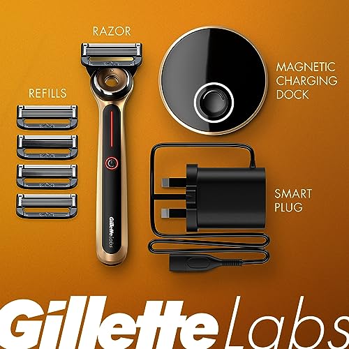 Gillette Gold Heated Razor Kit / 1 Count (Pack of 1) / N/A Cartridge Razors