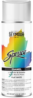 Seymour 98-12 Spruce General Use Enamel, Flat White