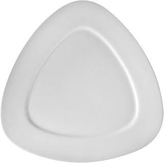 10 Strawberry Street 12" Triangle Charger Plate, Set of 6, White