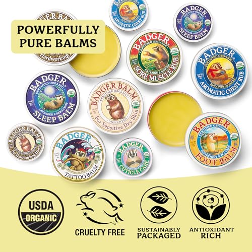 Badger 0.75 Ounce (Pack of 2) / Peppermint & Tea Tree / 2 Foot Creams & Lotions