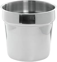 HUBERT Bain Marie Inset Pan 7 Quart Stainless Steel - 8 7/8 Dia x 8 1/4 H
