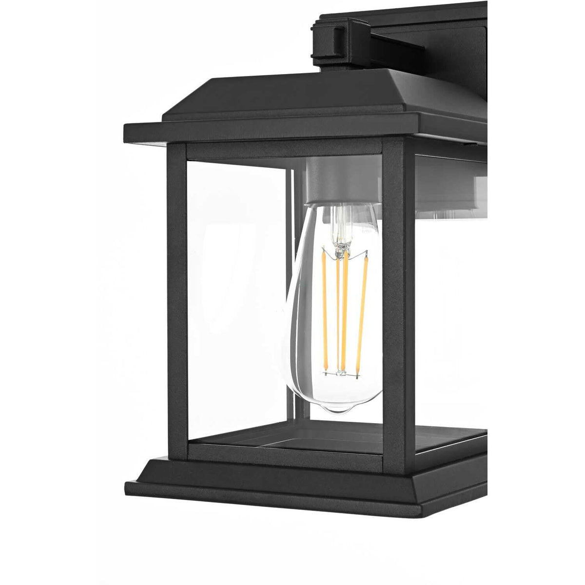 Araceli One Light Outdoor Wall Sconce Black by Lighting Design – Aluminum, Black