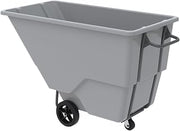 Akro-Mils 77510GREYTB Akro-Tilt Truck, Hd, 200Gal - 1 Yd, with Tow bar