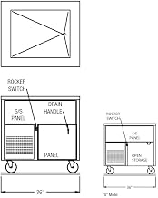 Ranserve Cold Food Table, Refr