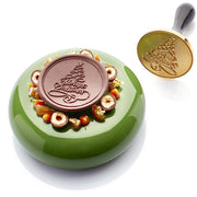 Chocolate Stamp by Martellato – 60mm, Wood and metal, Xmas Tree, Model 20FH35L