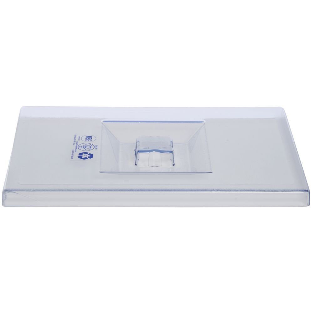 5 1/4 and 12 gal Clear Plastic Replacement Ingredient Bin Lid - 14 3/4"L x 9 1/2"W x 1"H by HUBERT – 14 3/4 x 9 1/2 x 1 inches, Plastic, Clear, Model 4434-2H-3901