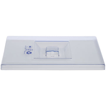 5 1/4 and 12 gal Clear Plastic Replacement Ingredient Bin Lid - 14 3/4"L x 9 1/2"W x 1"H by HUBERT – 14 3/4 x 9 1/2 x 1 inches, Plastic, Clear, Model 4434-2H-3901