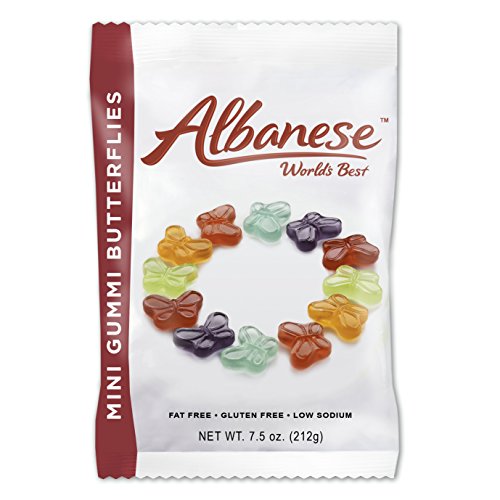 Albanese Grape, Strawberry, Orange, Blue Raspberry, Cherry, Apple / 7.5 Ounce (Pack of 1) / orange Gummy Candy