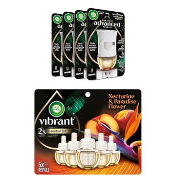 Bundle of Advanced Plug In Scented Oil Warmer by Air Wick – white, Pack of 4