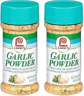Lawry's Coarse Ground with Parsley Garlic Powder, 5.5 oz (Pack of 2)