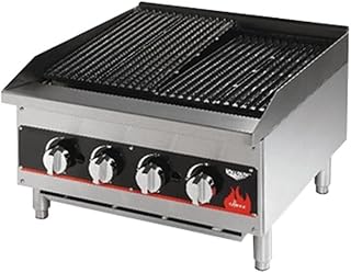 Vollrath 407302 Cayenne 24-Inch Countertop Charbroiler, Stainless Steel - 80,000 BTU