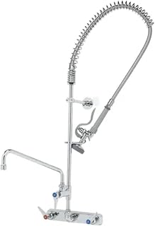 T&S Brass, B-5125-12-CR-B, 8" Wall Mount Workboard Pre-Rinse unit W