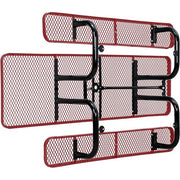 Global Industrial Red / 96 inches x 60 inches x 29.5 inches / Industrial Picnic Tables