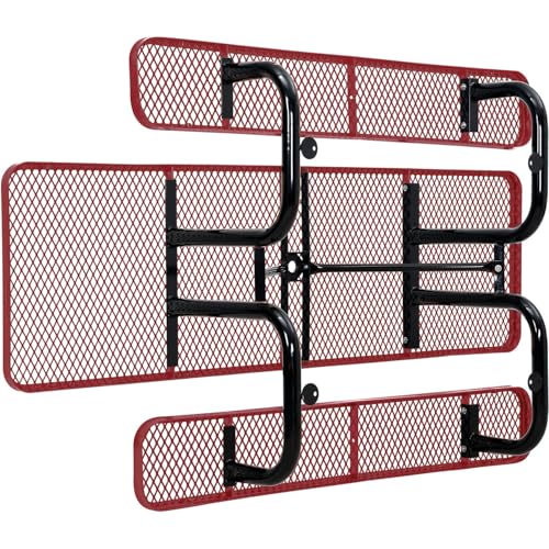 Global Industrial Red / 96 inches x 60 inches x 29.5 inches / Industrial Picnic Tables