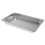 Chafing Dish Food Pan Full Size 9 1/2 Qt Stainless Steel - 21"L x 12 3/4"W x 2 1/2"H by HUBERT – Stainless Steel, Silver, Model YH733-FP