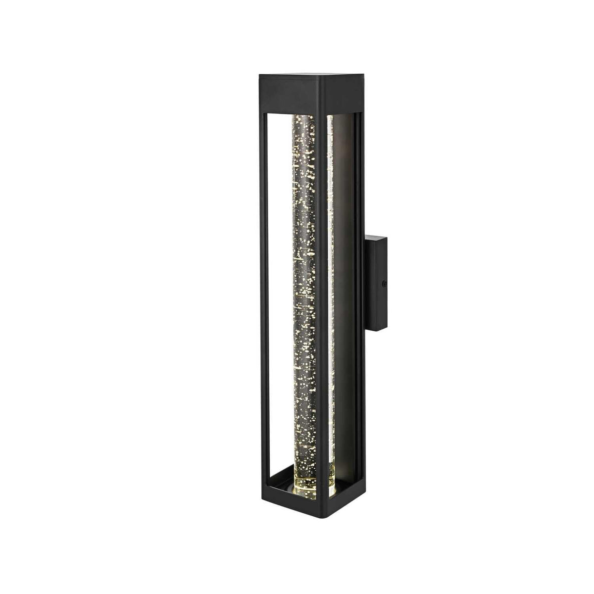 Amaris LED Outdoor Wall Sconce Black by Lighting Design – Aluminium, Iron, and Glass, Black