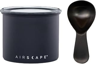 Planetary Design Airscape Stainless Steel Coffee Canister & Scoop Bundle | Dry Goods Storage