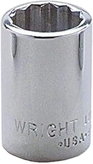 Wright Tool 2112 1/4" Drive 12 Point Standard Socket, 3/8"