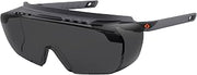 Skullerz OSMIN OTG Safety Glasses by Ergodyne – One Size, PC Impact, Smoke Lens, Model 55106