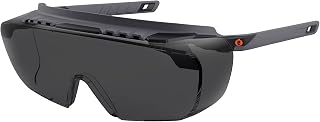 Skullerz OSMIN OTG Safety Glasses by Ergodyne – One Size, PC Impact, Smoke Lens, Model 55106