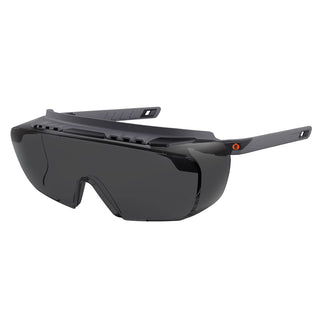 Skullerz OSMIN OTG Safety Glasses by Ergodyne – One Size, PC Impact, Smoke Lens, Model 55106