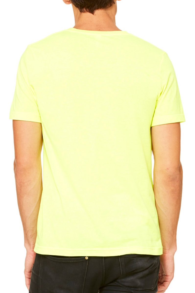 Bella + Canvas Unisex Jersey Short-Sleeve V-Neck T-Shirt L NEON BLUE by BELLA+CANVAS – Jersey, Neon Blue, Model 3005