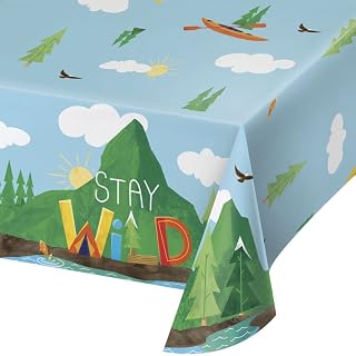 Creative Converting 368245 Tablecover, 54" x 102", Multicolor