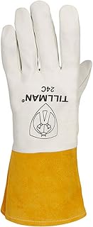 Tillman 24C Top Grain Kidskin 4" Cuff TIG Welding Glove, Left Hand Onl