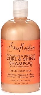 Shea Moisture Coconut & Hibiscus Shampoo 13 Ounce (384ml) (6 Pack)