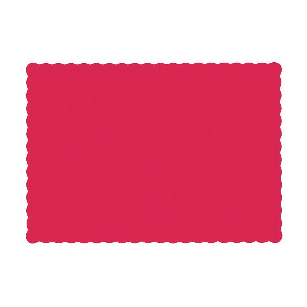 ® Solid Color Placemats by Hoffmaster – Large, Red, Model HFM 310521